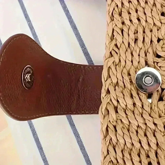 Woven Crossbody Bag, Boho Style Mini Saddle Bag, Retro Buckle - Picture 4 of 7